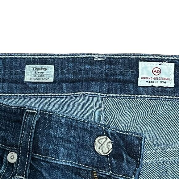 AG Adriano Goldschmied Women’s Tomboy Crop Relaxed Straight Jeans, Size 25R - Picture 6 of 15